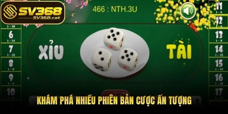 Khám phá nhiều phiên bản cược ấn tượng