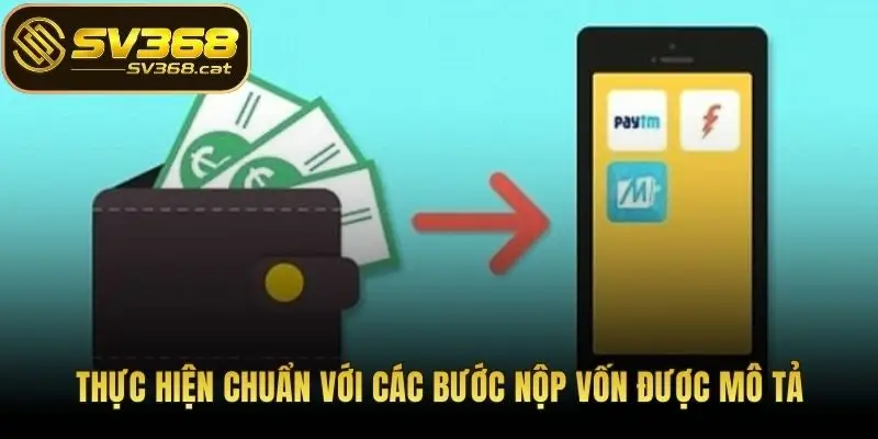 Thực hiện chuẩn với các bước nộp vốn được mô tả